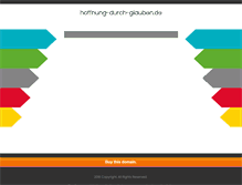 Tablet Screenshot of hoffnung-durch-glauben.de